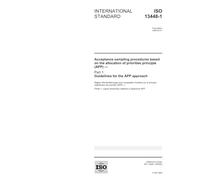 ISO 13448-1:2005, Acceptance sampling procedures based on the allocation of priorities principle (APP) - Part 1: Guidelines for the APP approach