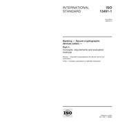ISO 13491-1:1998, Banking - Secure cryptographic devices (retail) - Part 1: Concepts, requirements and evaluation methods