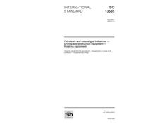 ISO 13535:2000, Petroleum and natural gas industries -- Drilling and production equipment -- Hoisting equipment