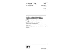 ISO 13567-2:1998, Technical product documentation -- Organization and naming of layers for CAD -- Part 2: Concepts, format and codes used in construction documentation