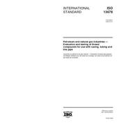 ISO 13678:2000, Petroleum and natural gas industries -- Evaluation and testing of thread compounds for use with casing, tubing and line pipe