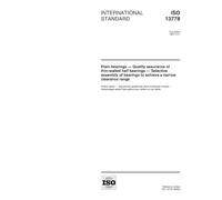 ISO 13778:1999, Plain bearings -- Quality assurance of thin-walled half bearings -- Selective assembly of bearings to achieve a narrow clearance range