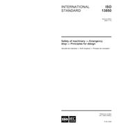 ISO 13850:2006, Safety of machinery - Emergency stop - Principles for design