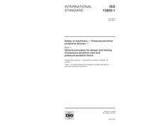 ISO 13856-1:2001, Safety of machinery - Pressure-sensitive protective devices - Part 1: General principles for design and testing of pressure-sensitive mats and pressure-sensitive floors