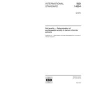 ISO 14254:2001, Soil quality - Determination of exchangeable acidity in barium chloride extracts