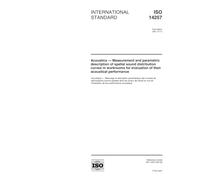 ISO 14257:2001, Acoustics - Measurement and parametric description of spatial sound distribution curves in workrooms for evaluation of their acoustical performance