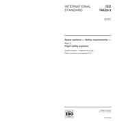 ISO 14620-3:2005, Space systems - Safety requirements - Part 3: Flight safety systems