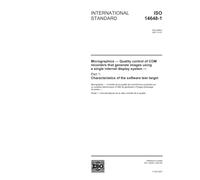 ISO 14648-1:2001, Micrographics - Quality control of COM recorders that generate images using a single internal display system - Part 1: Characteristics of the software test target