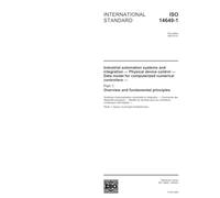 ISO 14649-1:2003, Industrial automation systems and integration - Physical device control - Data model for computerized numerical controllers - Part 1: Overview and fundamental principles