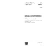 ISO 14688-2:2004, Geotechnical investigation and testing - Identification and classification of soil - Part 2: Principles for a classification