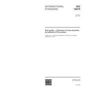 ISO 14870:2001, Soil quality - Extraction of trace elements by buffered DTPA solution