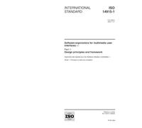 ISO 14915-1:2002, Software ergonomics for multimedia user interfaces - Part 1: Design principles and framework