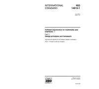 ISO 14915-1:2002, Software ergonomics for multimedia user interfaces - Part 1: Design principles and framework