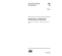 ISO 15:1998, Rolling bearings - Radial bearings - Boundary dimensions, general plan