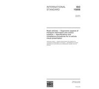 ISO 15008:2003, Road vehicles - Ergonomic aspects of transport information and control systems - Specifications and compliance procedures for in-vehicle visual presentation