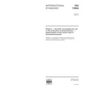 ISO 15064:2004, Plastics - Aromatic isocyanates for use in the production of polyurethanes - Determination of the isomer ratio in toluenediisocyanate