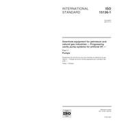 ISO 15136-1:2001, Downhole equipment for petroleum and natural gas industries -- Progressing cavity pump systems for artificial lift -- Part 1: Pumps