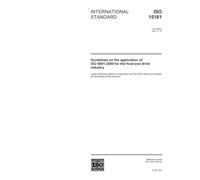 ISO 15161:2001, Guidelines on the application of ISO 9001:2000 for the food and drink industry