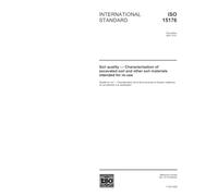 ISO 15176:2002, Soil quality -- Characterization of excavated soil and other soil materials intended for re-use
