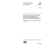 ISO 15214:1998, Microbiology of food and animal feeding stuffs -- Horizontal method for the enumeration of mesophilic lactic acid bacteria -- Colony-count technique at 30 degrees C