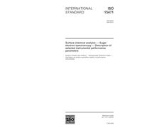 ISO 15471:2004, Surface chemical analysis - Auger electron spectroscopy - Description of selected instrumental performance parameters