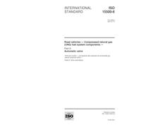 ISO 15500-6:2001, Road vehicles -- Compressed natural gas (CNG) fuel system components -- Part 6: Automatic valve