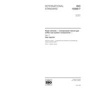 ISO 15500-7:2002, Road vehicles - Compressed natural gas (CNG) fuel system components - Part 7: Gas injector