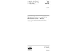 ISO 15528:2000, Paints, varnishes and raw materials for paints and varnishes -- Sampling
