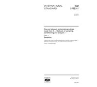 ISO 15592-1:2001, Fine-cut tobacco and smoking articles made from it -- Methods of sampling, conditioning and analysis -- Part 1: Sampling