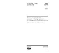ISO 15644:2002, Road construction and maintenance equipment - Chippings spreaders - Terminology and commercial specifications