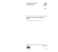 ISO 15649:2001, Petroleum and natural gas industries -- Piping