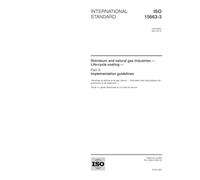 ISO 15663-3:2001, Petroleum and natural gas industries - Life-cycle costing - Part 3: Implementation guidelines
