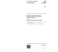 ISO 15749-1:2004, Ships and marine technology - Drainage systems on ships and marine structures - Part 1: Sanitary drainage-system design
