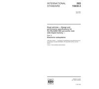 ISO 15830-3:2005, Road vehicles - Design and performance specifications for the WorldSID 50th percentile male side-impact dummy - Part 3: Electronic subsystems