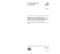 ISO 15892:2000, Space data and information transfer systems -- Protocol specification for space communications -- Security protocol
