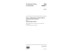 ISO 16065-1:2001, Pulps - Determination of fibre length by automated optical analysis - Part 1: Polarized light method