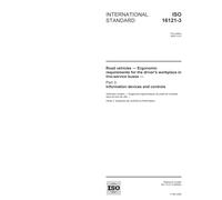 ISO 16121-3:2005, Road vehicles - Ergonomic requirements for the drivers workplace in line-service buses - Part 3: Information devices and controls