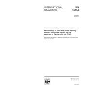 ISO 16654:2001, Microbiology of food and animal feeding stuffs -- Horizontal method for the detection of Escherichia coli O157