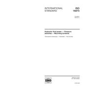 ISO 16873:2002, Hydraulic fluid power - Pressure switches - Mounting surfaces