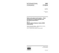ISO 17123-4:2001, Optics and optical instruments - Field procedures for testing geodetic and surveying instruments - Part 4: Electro-optical distance meters (EDM instruments)