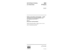 ISO 17123-5:2005, Optics and optical instruments - Field procedures for testing geodetic and surveying instruments - Part 5: Electronic tacheometers