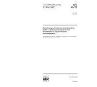 ISO 17410:2001, Microbiology of food and animal feeding stuffs -- Horizontal method for the enumeration of psychrotrophic microorganisms