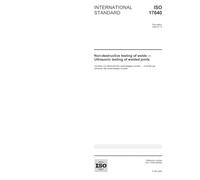 ISO 17640:2005, Non-destructive testing of welds - Ultrasonic testing of welded joints