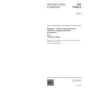 ISO 17652-3:2003, Welding - Test for shop primers in relation to welding and allied processes - Part 3: Thermal cutting