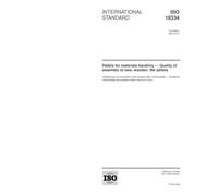 ISO 18334:2003, Pallets for materials handling - Quality of assembly of new, wooden, flat pallets