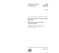ISO 18431-2:2004, Mechanical vibration and shock - Signal processing - Part 2: Time domain windows for Fourier Transform analysis