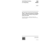 ISO 18593:2004, Microbiology of food and animal feeding stuffs - Horizontal methods for sampling techniques from surfaces using contact plates and swabs