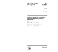 ISO 19005-1:2005, Document management - Electronic document file format for long-term preservation - Part 1: Use of PDF 1.4 (PDF/A-1)