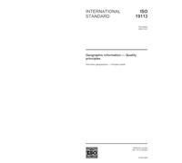 ISO 19113:2002, Geographic information - Quality principles