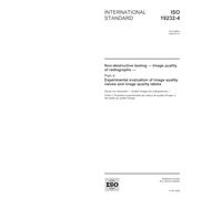 ISO 19232-4:2004, Non-destructive testing - Image quality of radiographs - Part 4: Experimental evaluation of image quality values and image quality tables